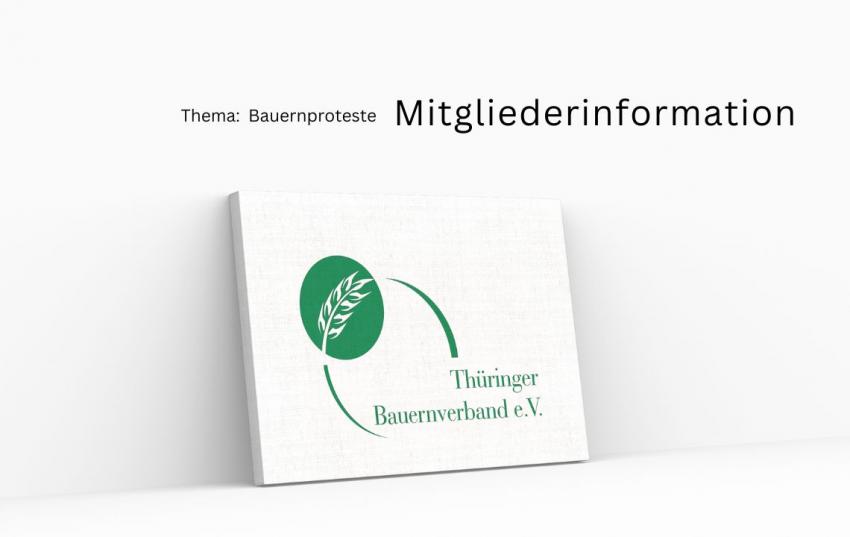 Bauernproteste: Mitgliederinformation zum weiteren Vorgehen